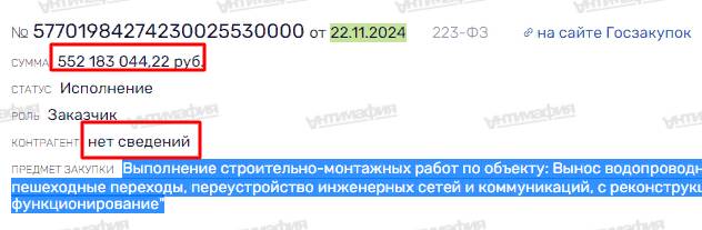 Схемы главы «Мосводоканала» под 